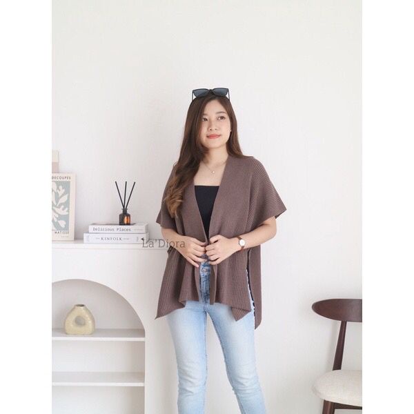 Rompi Rajut Cardi | Atasan Wanita | Outer Rajut Wanita