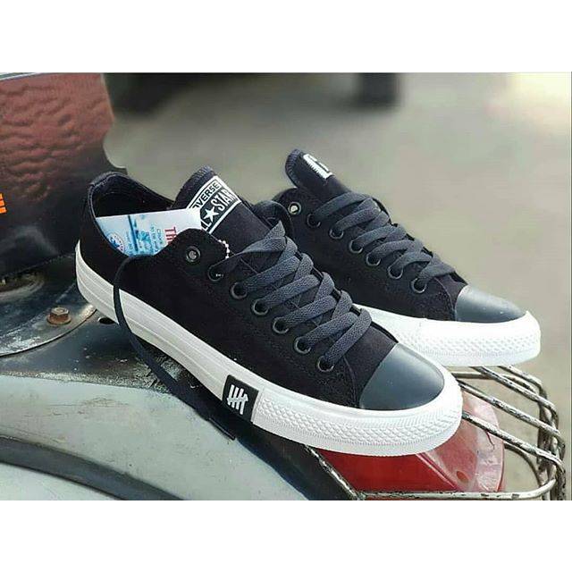 Sepatu Converse CT PRO UNDEFEADTED BLACK HITAM PUTIH SEKOLAH KULIAH KERJA SANTAI KADO PRIA WANITA