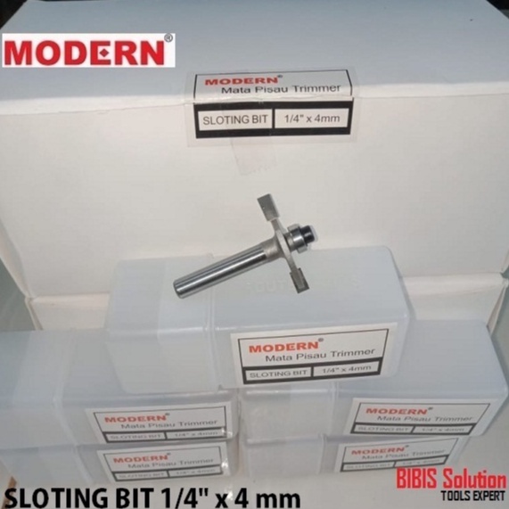 Mata Profil Sloting Bit Mata Trimmer Router Lubang Panel Kayu Kaca Pintu Jendela 4mm