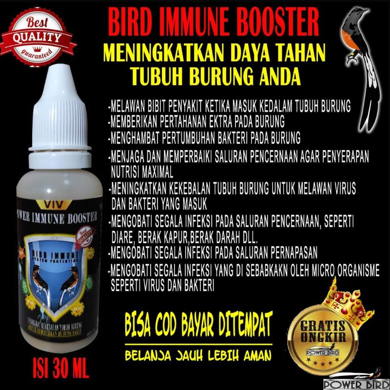 Obat Burung Sakit Power Immune booster bisa untuk mencegah burung sakit dan mengobati Burung Sakit