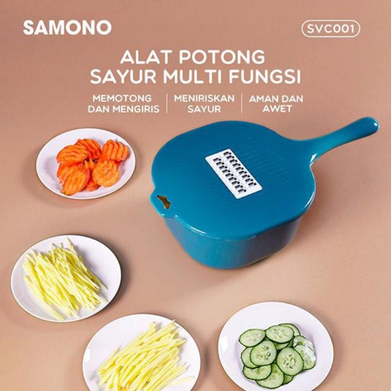 Samono SVC001 Alat Potong Sayur Parutan Multifungsi 8 in 1