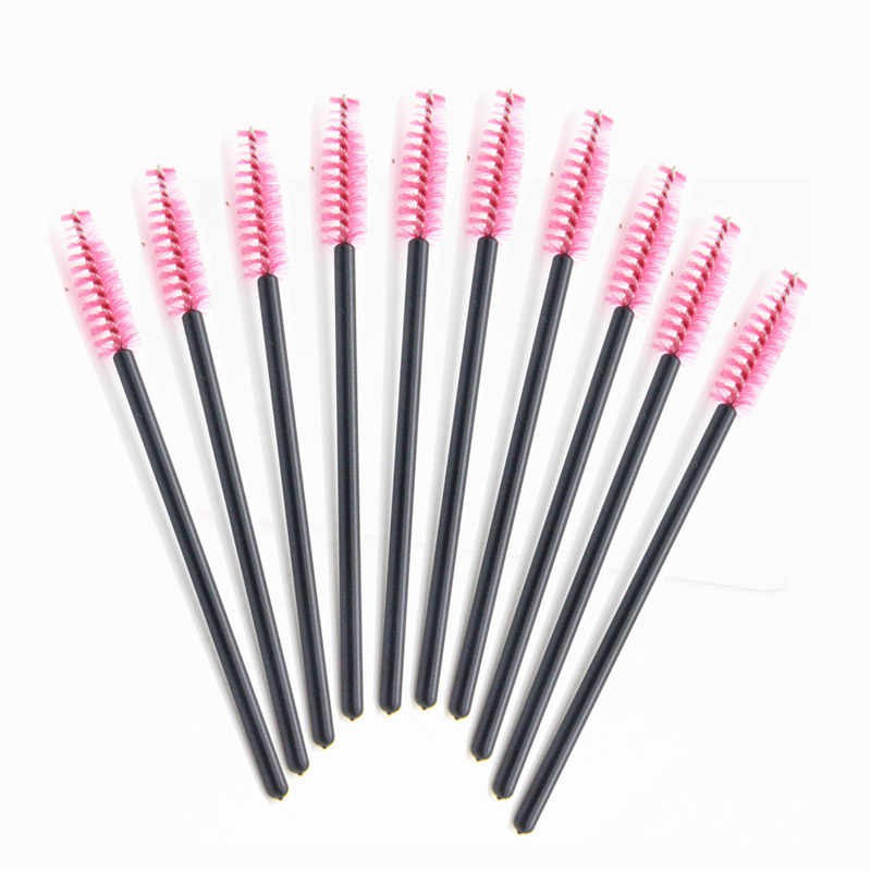 10 Sikat Bulu Mata Disposable Mascara Brush Eyelash Applicator Brush