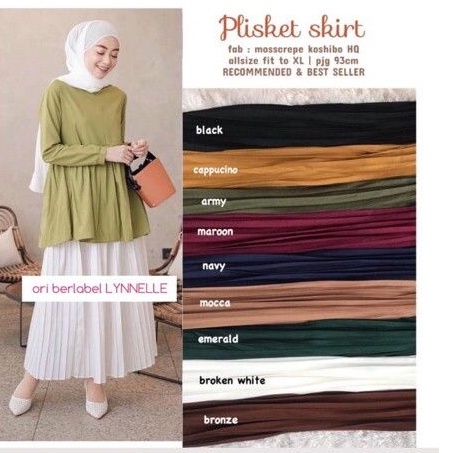 Rok plisket Murah / Premium Skirt - Rok Plisket Premium - Rok Kekinian - Plisket Skirt By Lynelle