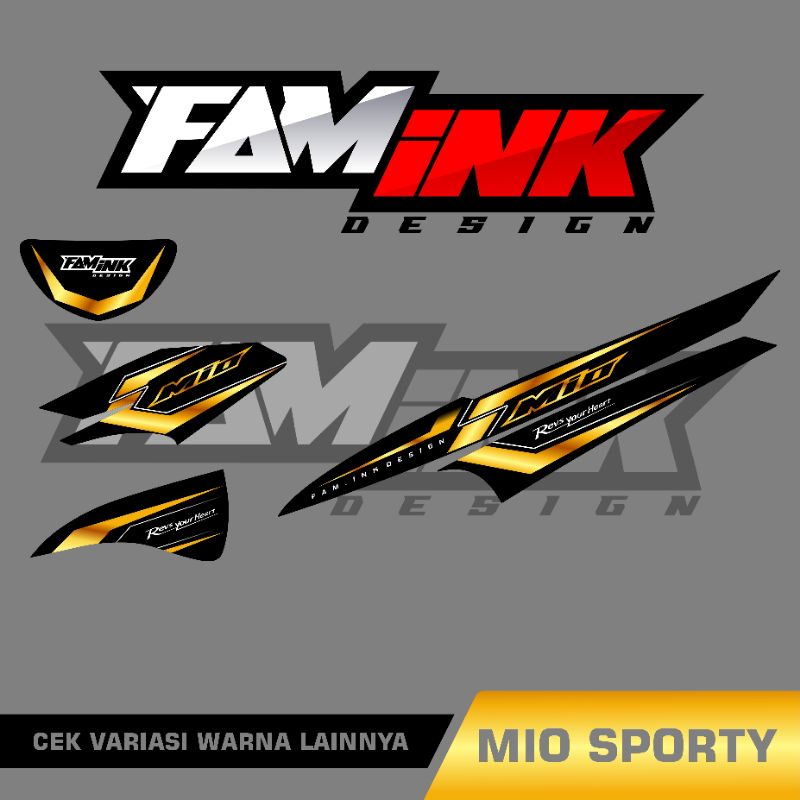 Striping Mio Sporty, Stiker Mio Sporty, Decal Mio Sporty