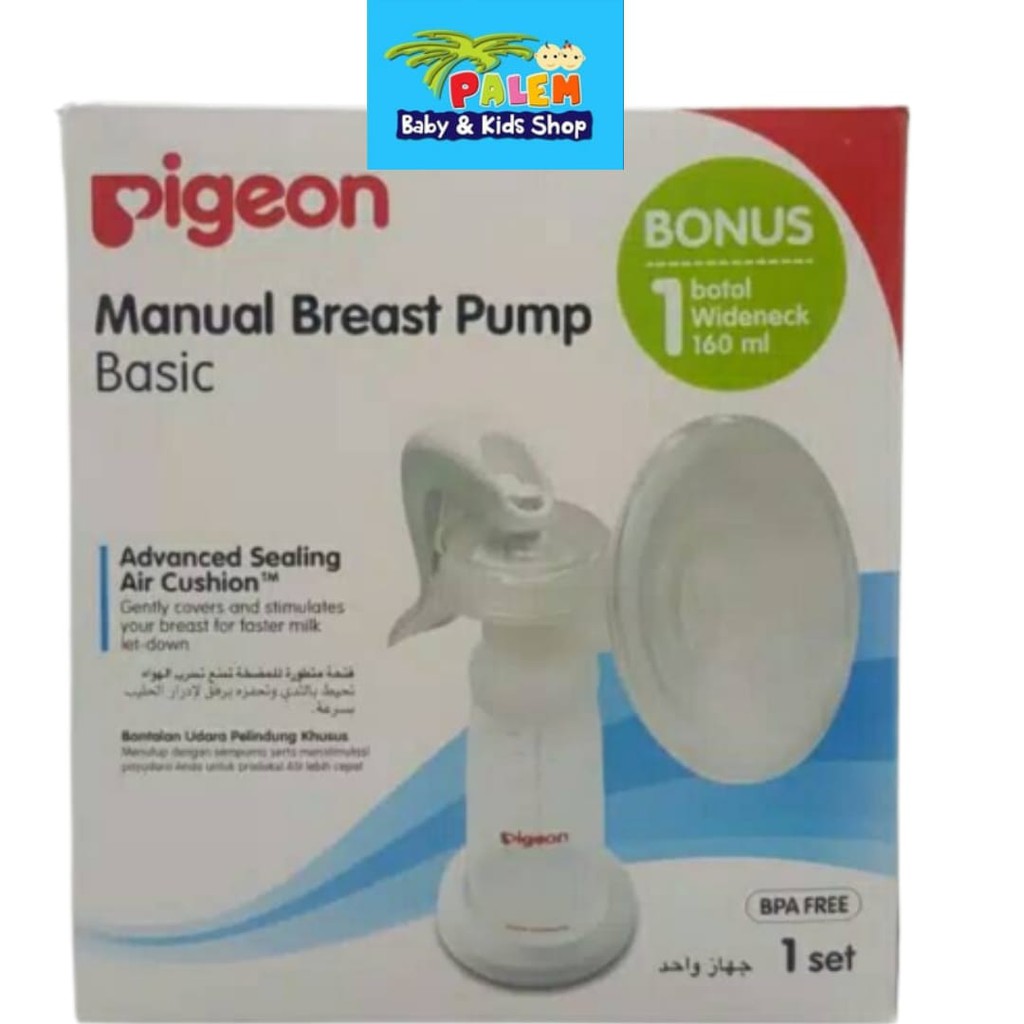 Pigeon Pompa Asi Manual Breastpump Basic Free Botol Wide Neck 3931