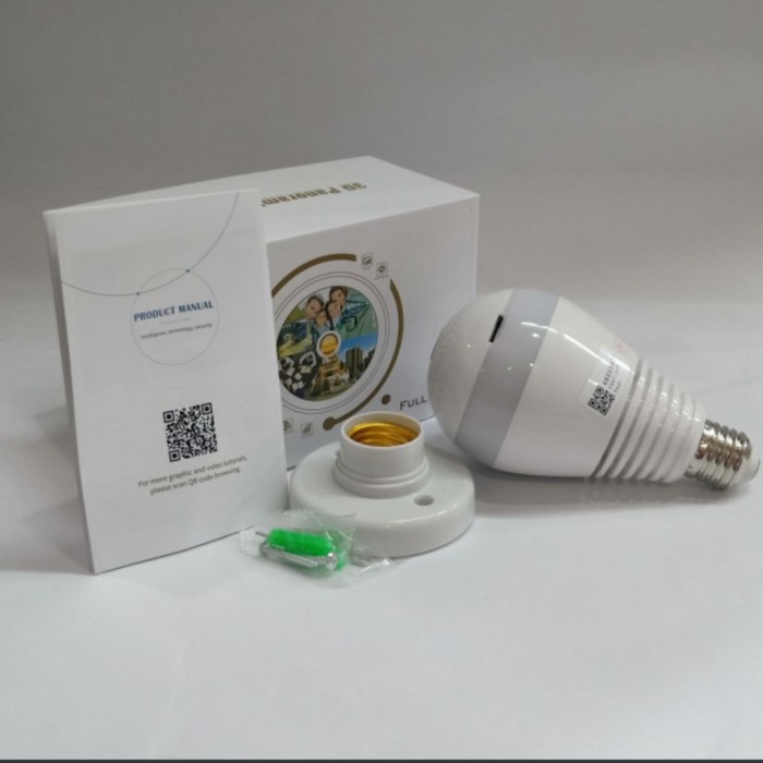 KAMERA CCTV WIFI BENTUK BOHLAM/LAMPU V380