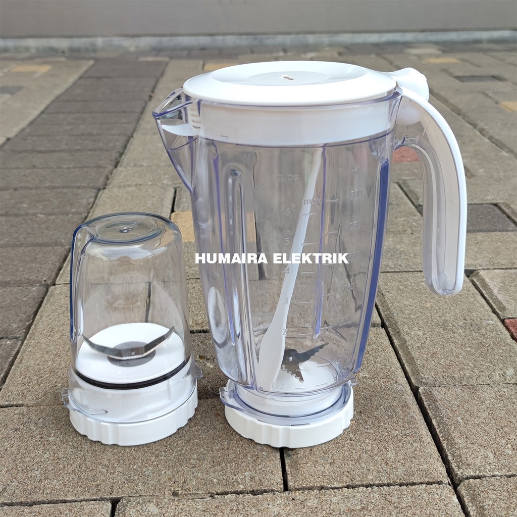 [BAYAR DITEMPAT] SET GELAS JUS DAN GELAS BUMBU BLENDER PHILIPS HR 2115 2116 2071 2061