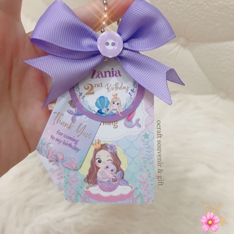 

Ocraft HANGTAG PITA SOUVENIR ULTAH PROSES CEPAT CUSTOM DESAIN CEWEK PART_1