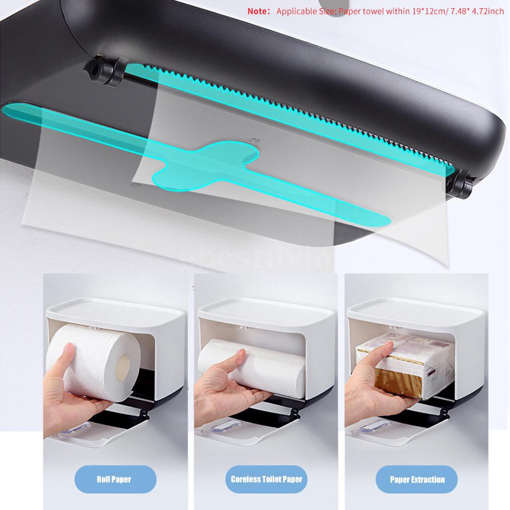 Ebl Ecoco Paper Towel Dispenser Wall Mounted Paper Towel Holder Dispenser Bathroom Coreless Toilet T Shopee Indonesia