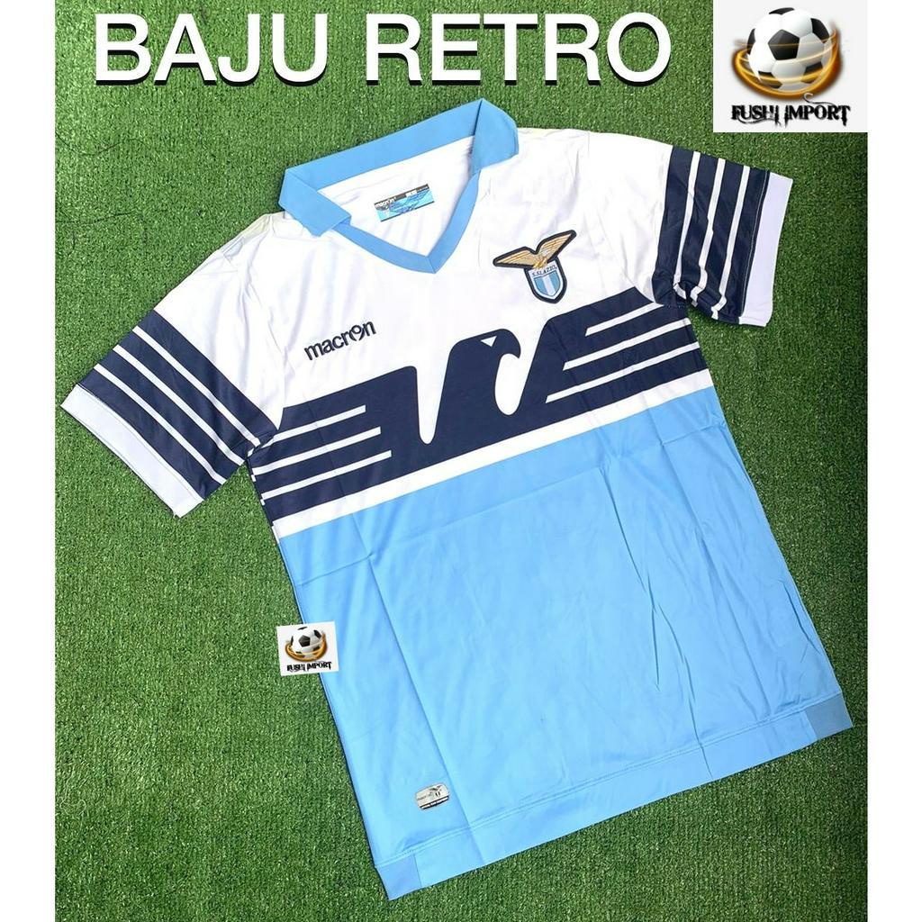 RETRO | Jersey Baju Bola Lazio Home Macron 2014 2016 Grade Ori