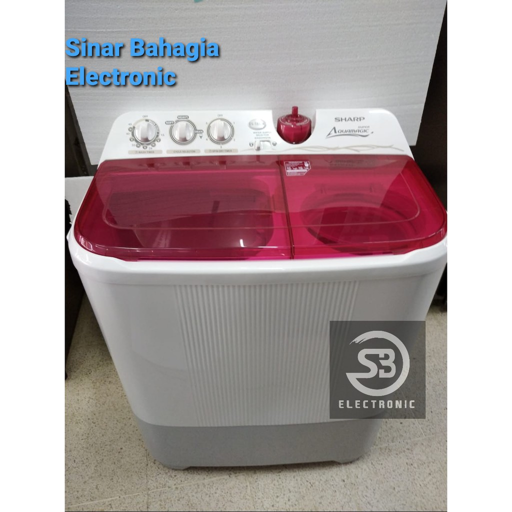Jual Sharp Es T95cr Mesin Cuci 2 Tabung 9 5 Kg Transparan New Khusus Bandung Indonesia Shopee Indonesia
