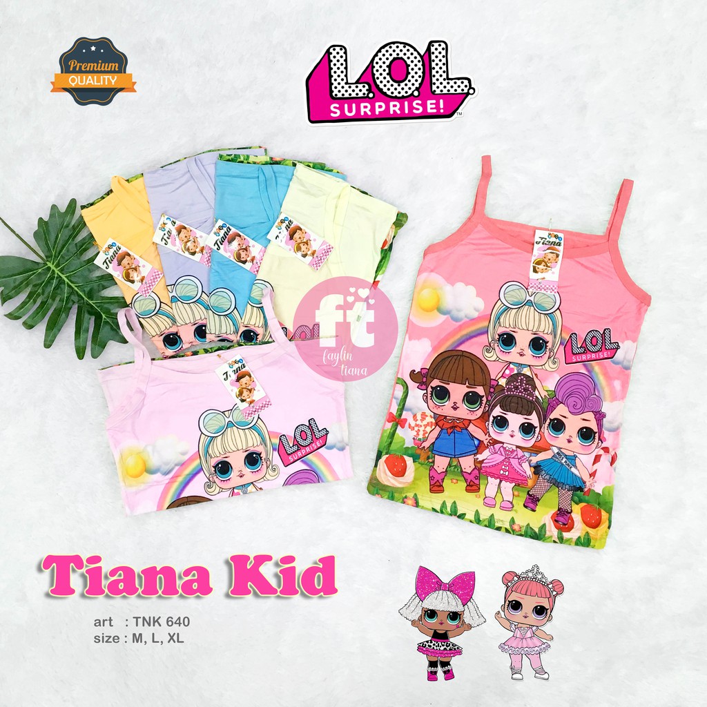 TIANA KIDS | Tanktop Anak  / Atasan Anak  / Singlet Anak  / art TNK 640