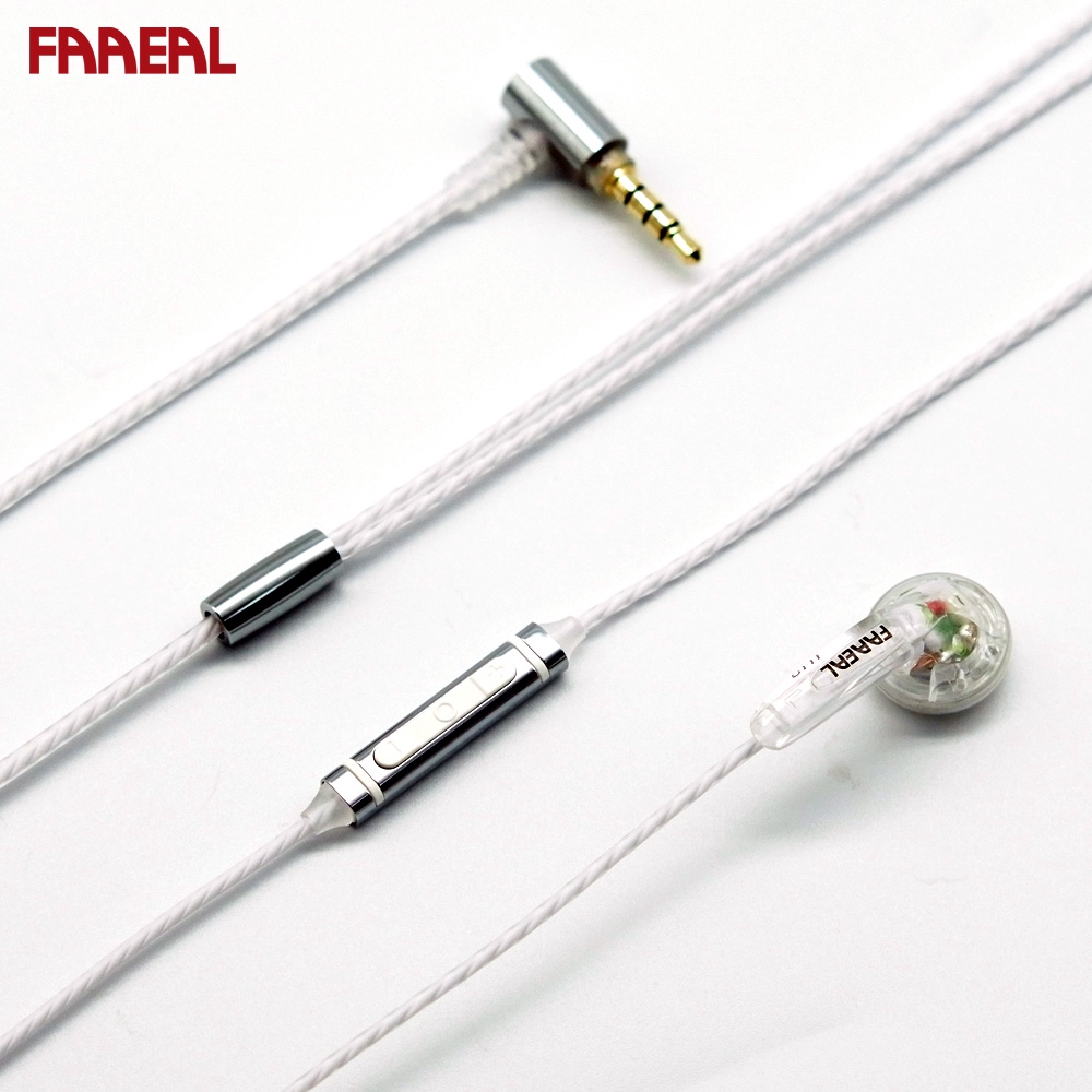 FAAEAL Iris Hifi Earphone 32 ohms Earbuds Full Transparent Shell Pop music Earbuds