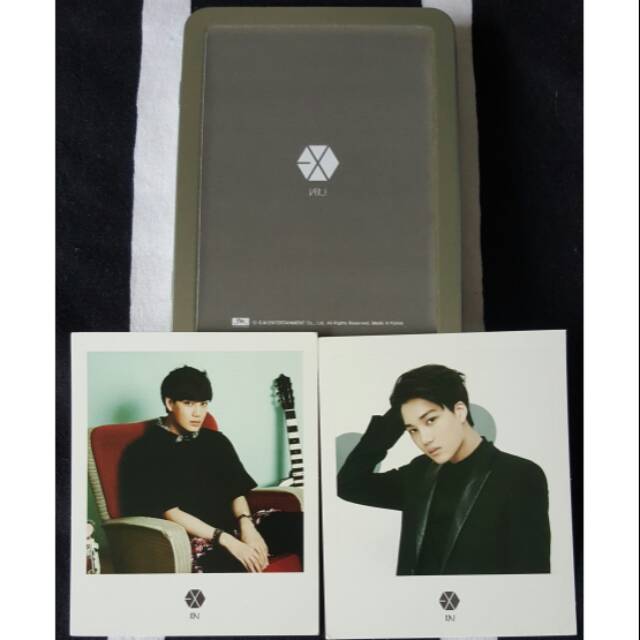 EXO OFFICIAL KAI KIM JONGIN SM COEX ARTIUM POLAROID VER. 1 DAN VER. 2