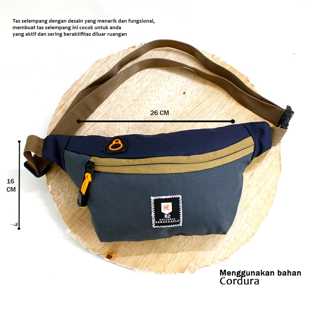 Waistbag R2 BERYL - Tas Selempang Waist Bag (Unisex / Pria &amp; Wanita)