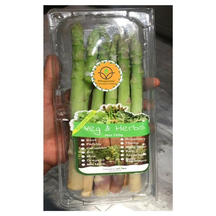 

Asparagus Veg & Herbs 250gr