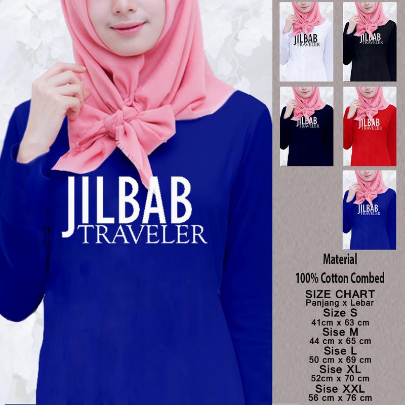 Kaos Muslim Wanita Panjang SN-WLMSMY370 JILBAB TRAVELER Baju Dakwah