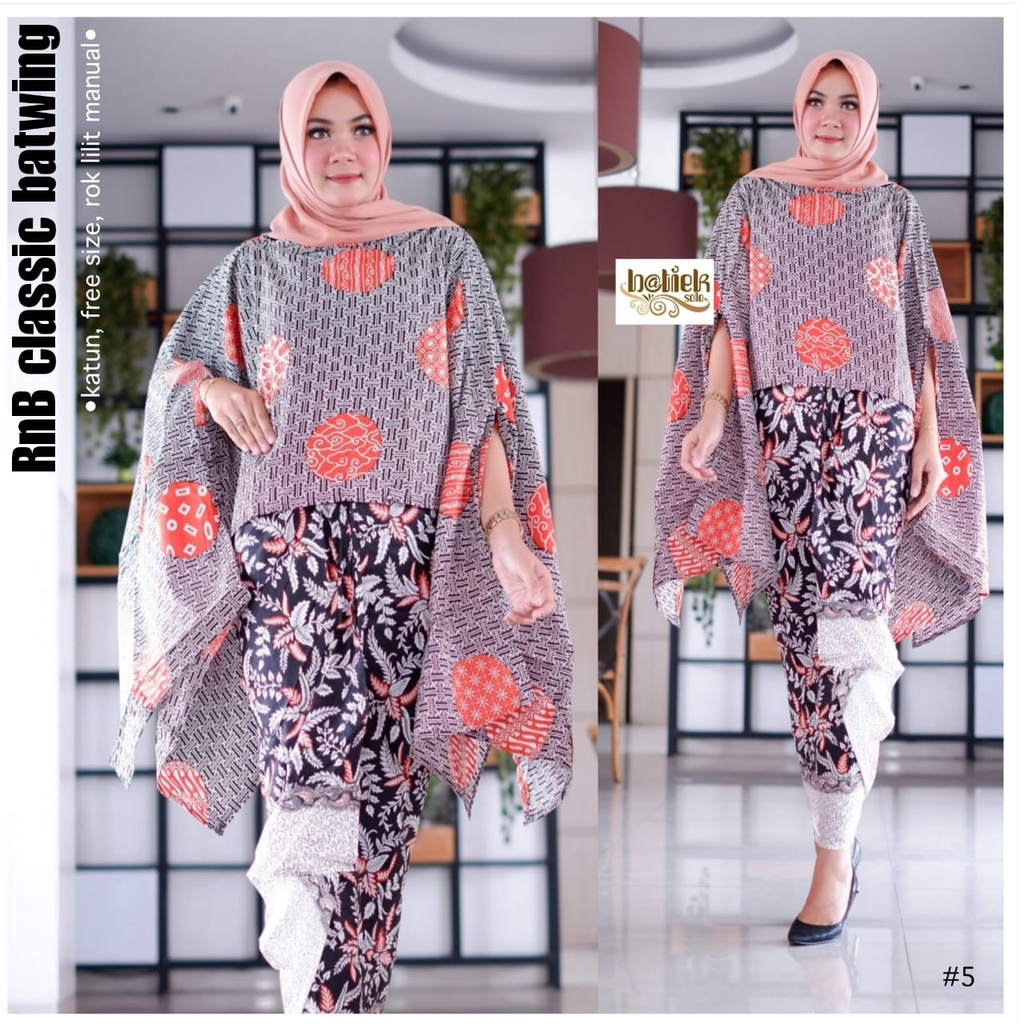 Setelan Batik Kondangan Wanita Blus Mix Rok Batik Baju Batik Katun Adem Blus Rok