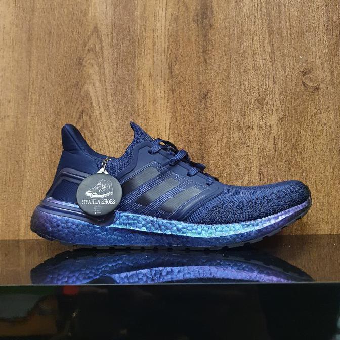 Terbaik Sepatu Adidas Ultraboost 20 Blue Indigo Violet 100% Pk Original Bnib - Biru, 40 Termurah