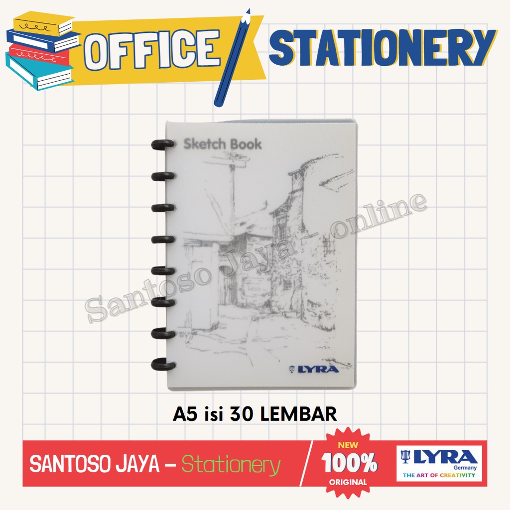 

Sketch Book A5 LYRA - Buku Sketsa 30 Lembar 15x21 cm