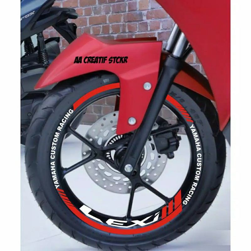 COD stiker velg motor lexi list velg motor yamaha lexi
