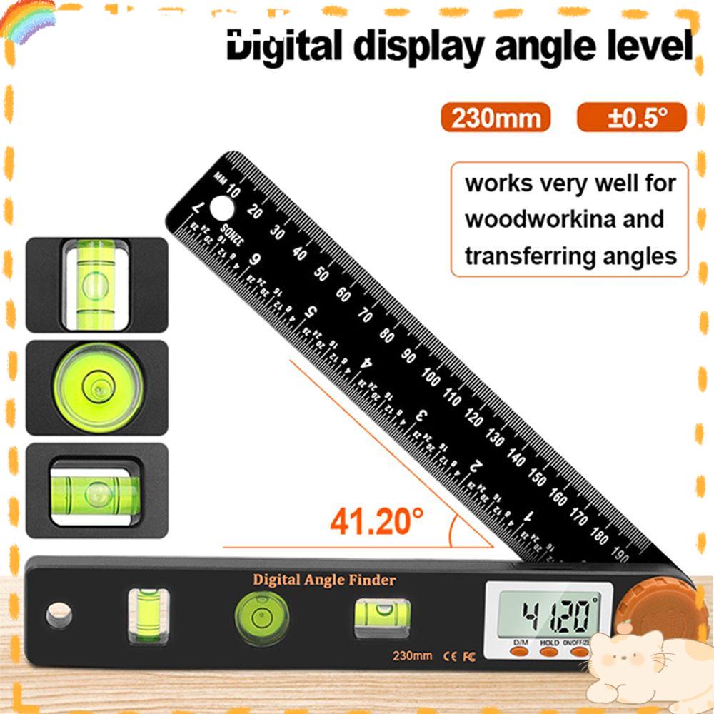 Solighter Inclinometer Digital Portable 0-999.95° Detektor Pengukur Sudut