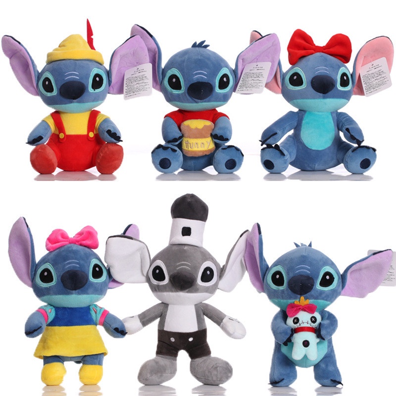 Mainan Boneka Plush Disney Lilo &amp; Stitch Ukuran 25-32CM Untuk Dekorasi / Hadiah Anak