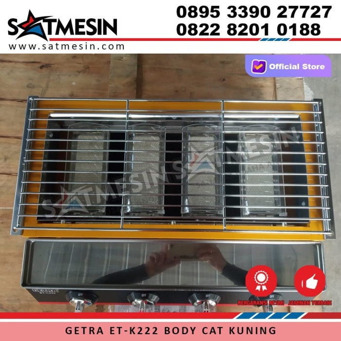 PROMO MESIN PANGGANG SOSIS BAKAR 4 TUNGKU / GAS ROASTER GETRA (ETK-222)