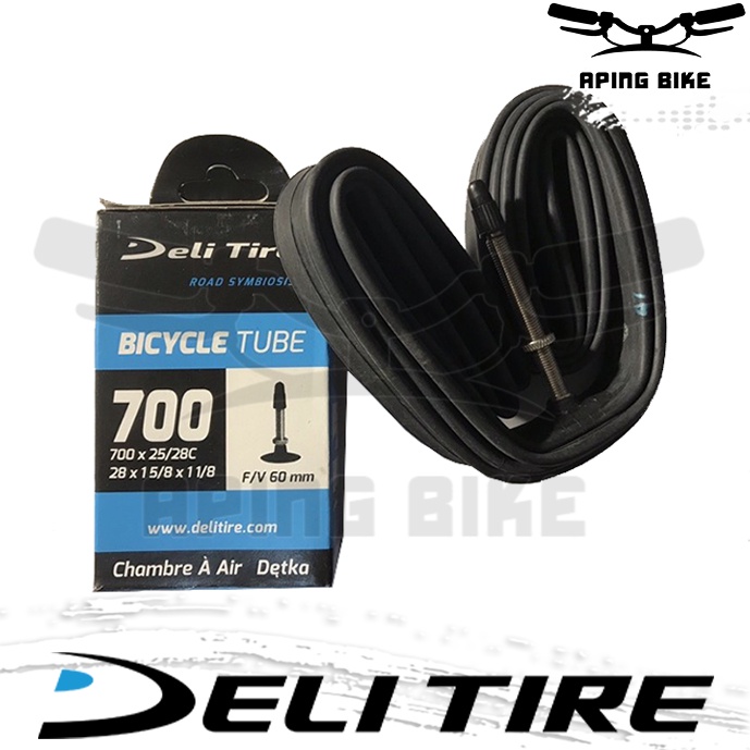 Ban Dalam Deli Tire 700 x 25/28C FV 60mm Ban Dalam Sepeda Fixie Roadbike
