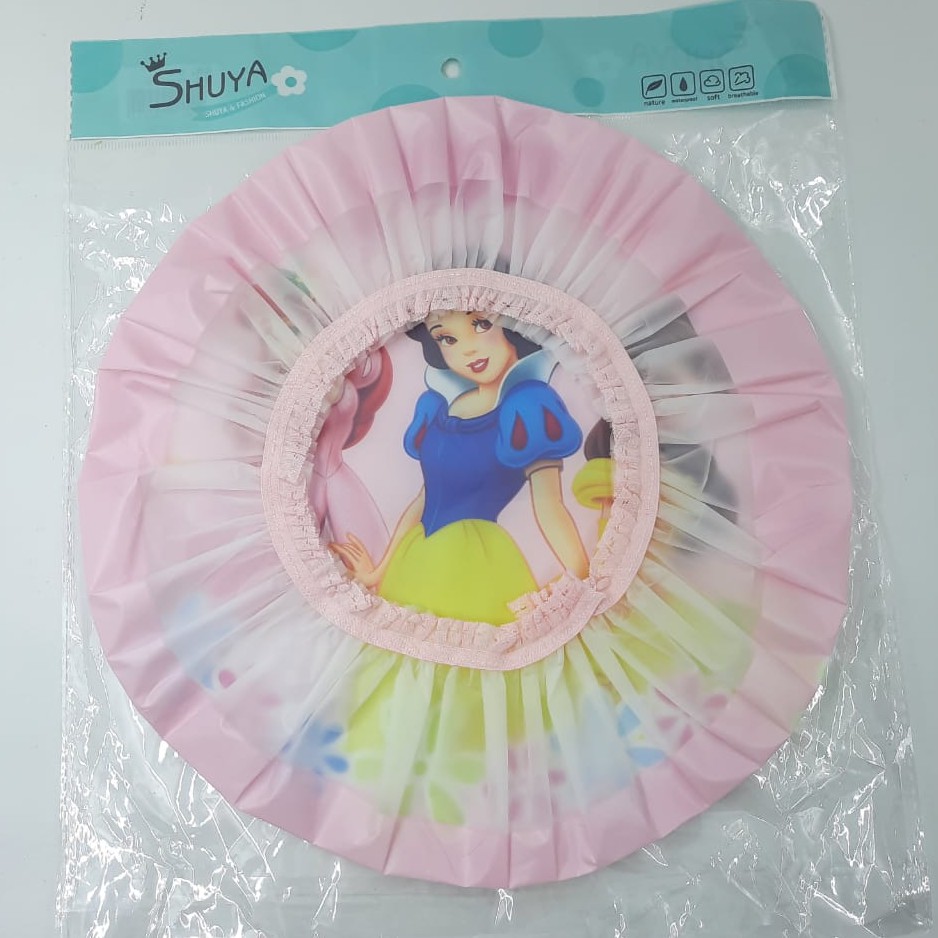 SHOWER CUP KARAKTER WATERPROOF / TRAVELMATE SHOWER CUP / PENUTUP KEPALA - PENUTUP RAMBUT