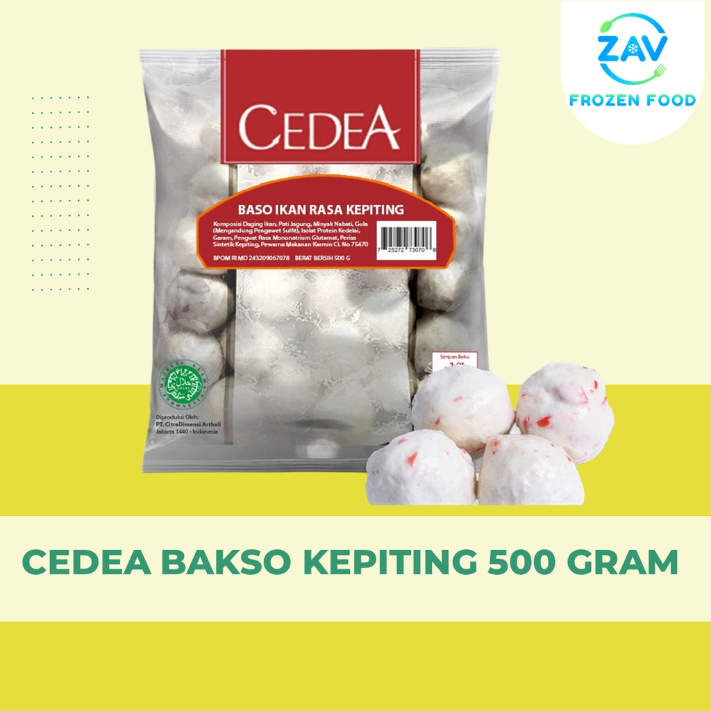 Jual Cedea Bakso Kepiting 500 Gram Shopee Indonesia