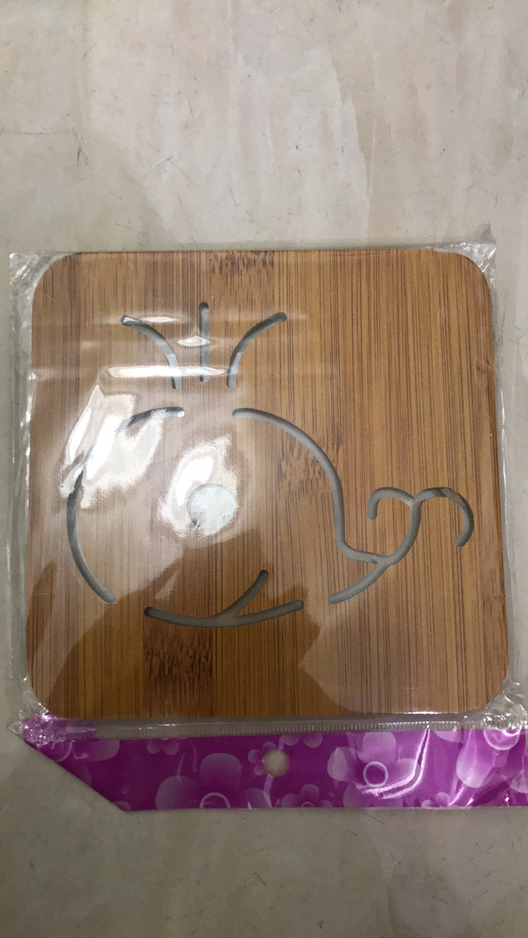 Alas / Tatakan Kayu Gelas Piring Panci Motif Lucu