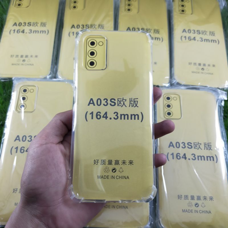 Softcase Samsung A02S A03S Case Anti Crack Silicon Bening Case Bumper Pelindung Samsung