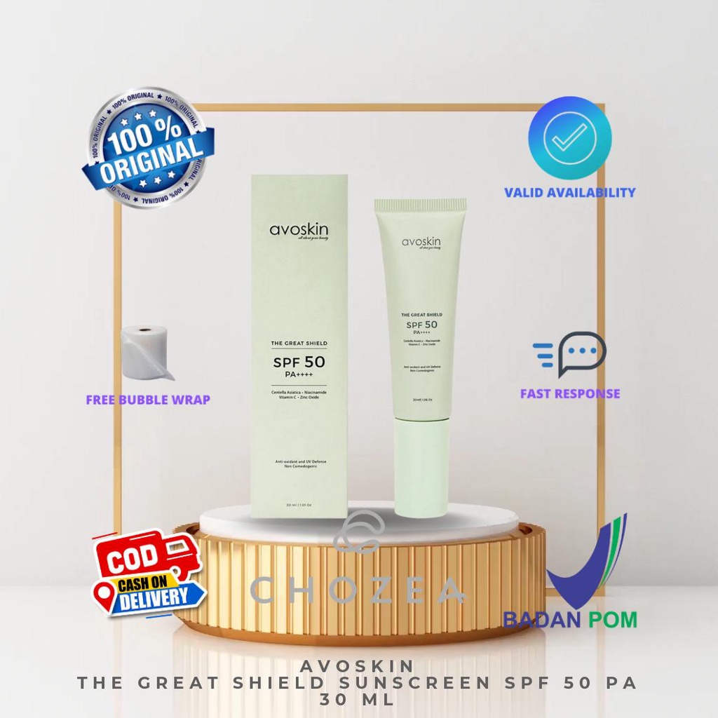 Avoskin The Great Shield Sunscreen SPF 50 PA 30ml