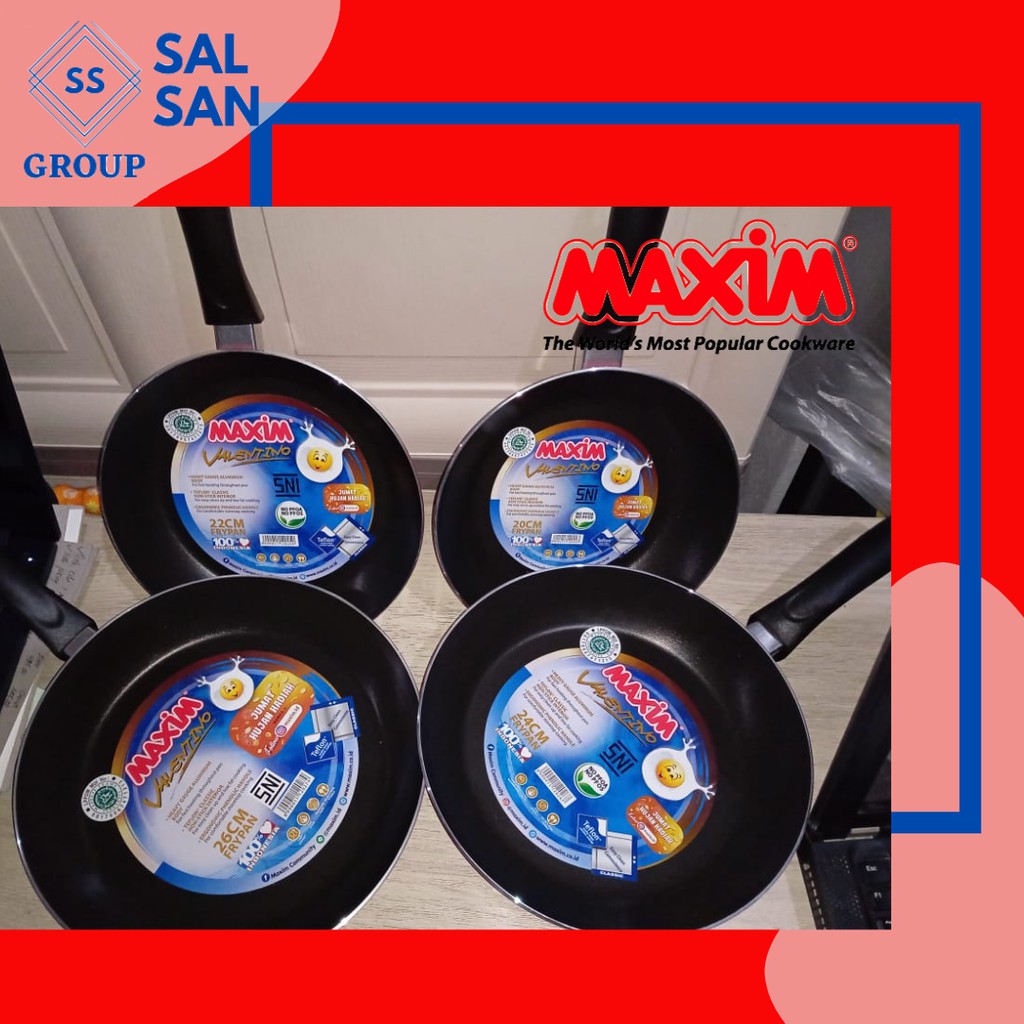 Teplon/Teflon Anti Lengket/Teflon Maxim/20cm/22cm/24cm/26cm