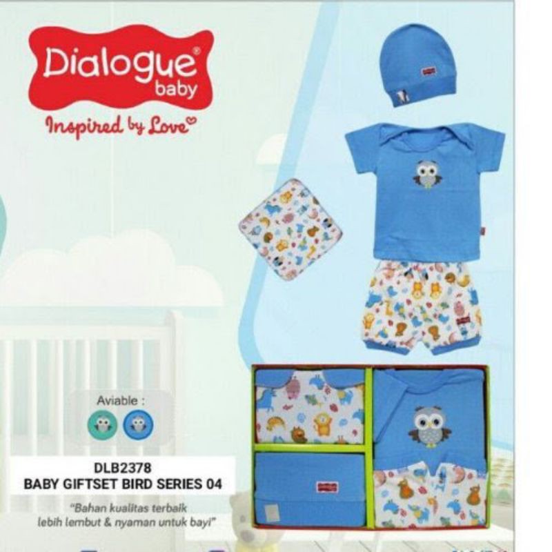 Dialogue baby gift set DLB2378 - Baju bayi set kado merah