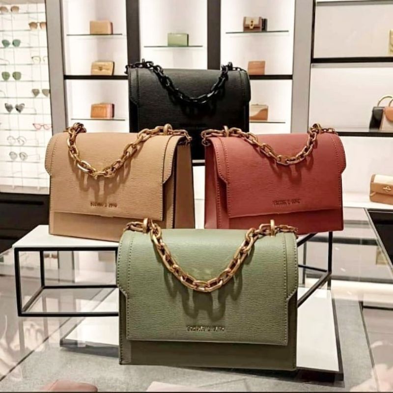 8.8 SALE | CK Chain Handle Evening Bag / CK Front Flap Chain Handle Crossbody Bag