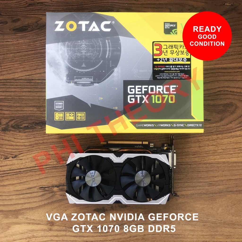 VGA Zotac Nvidia Geforce GTX 1070 Mini 8GB DDR5