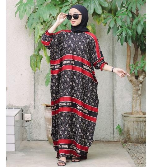 Paling Diminati Kaftan Christian Dior jumbo Ld 140 kain armor