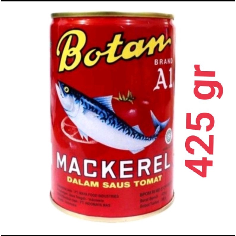 botan makarel saus tomat 425 gr