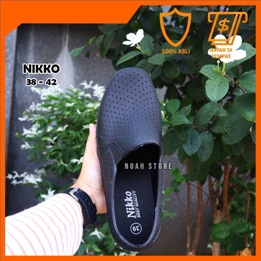 [Cod] Noah - Sepatu NIKKO 38-42 / Sepatu Karet Pria / Sepatu Musim Hujan / Sepatu Pria-1