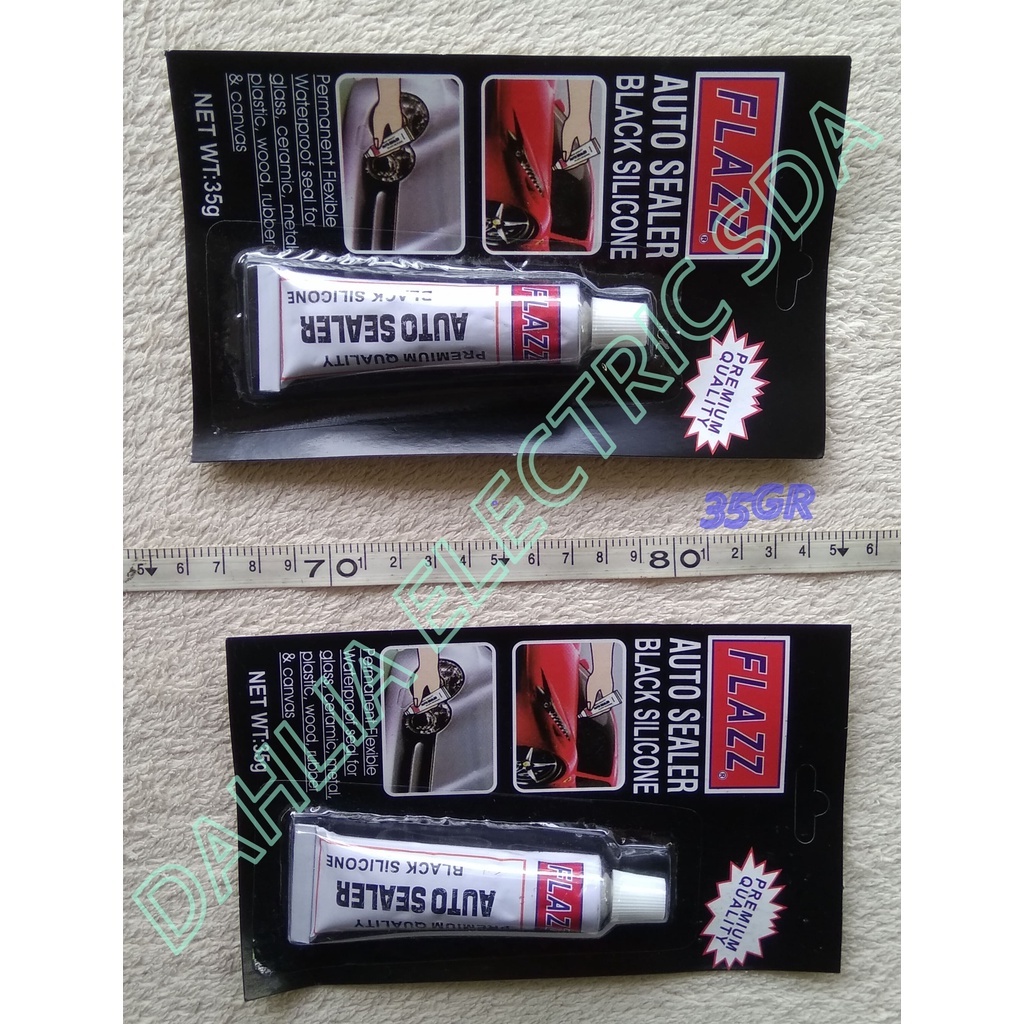 

LEM KACA FLAZZ (AUTO SEALER) HITAM 35 GRAM KECIL