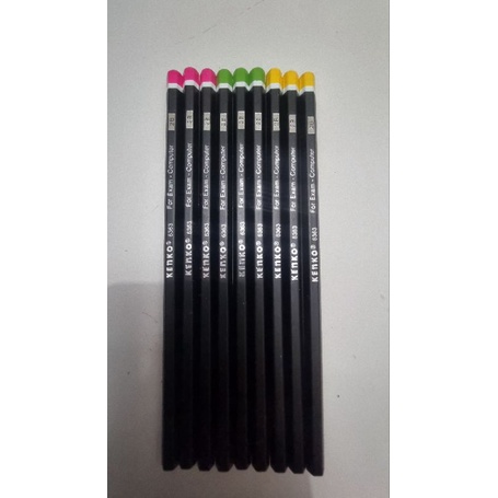 

(Kenko) 6363 Wooden Pencil 2B Pensil Kayu Matte Black 1 Pcs