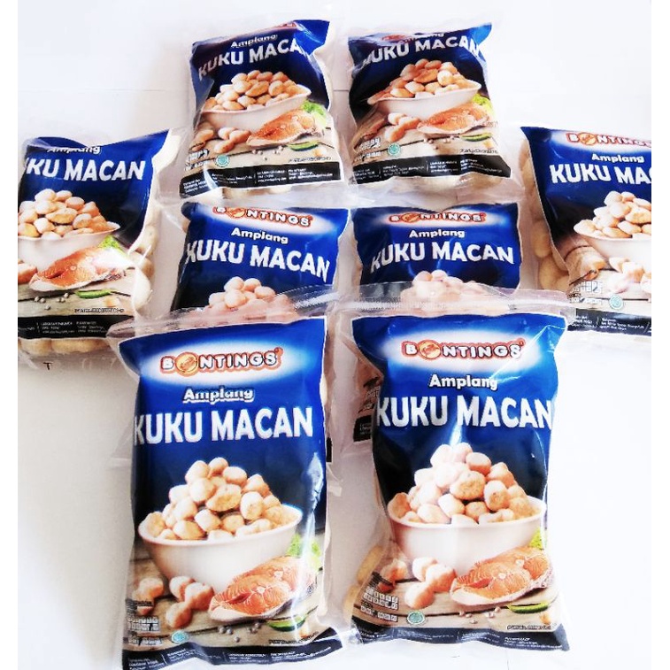 

cemilan amplang kuku macan bontings ukuran tanggung 100 gram 8 pcs [paket]