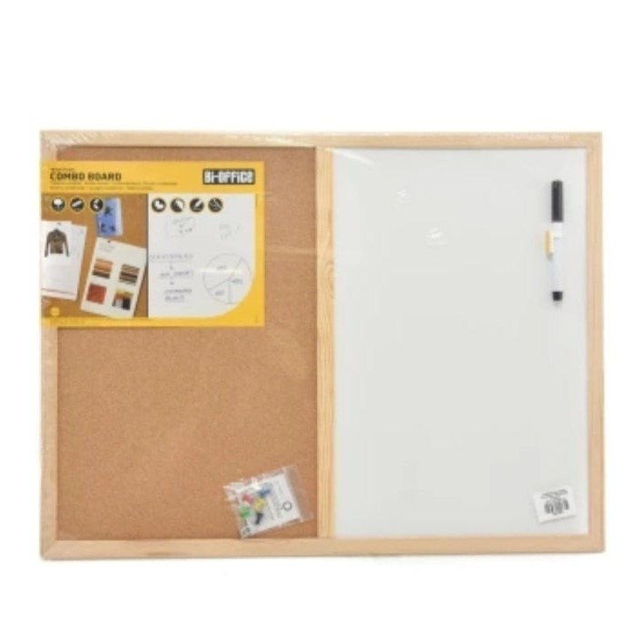 

BI-SILQUE COMBINATION BOARD PAPAN TULIS KOMBINASI WHITE 60 X 45 CM PAPAN COMBINATION CORK BOARD