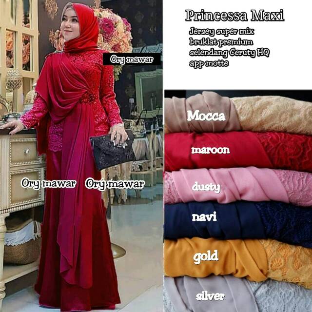 Baju Gamis Princessa Maxi (geser gambar untuk melihat yang lain)