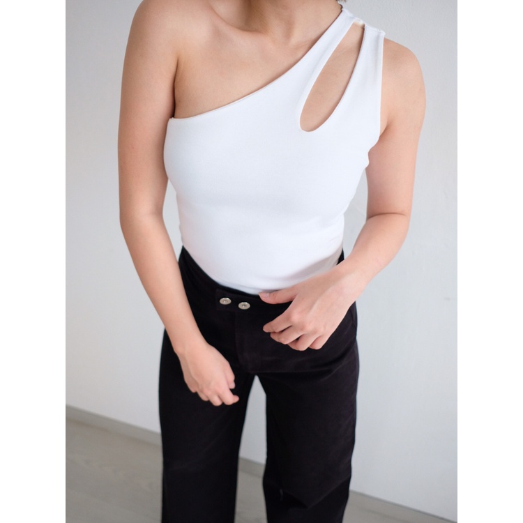 Kadaka T-0478 Tanktop One Shoulder Stretch Wanita