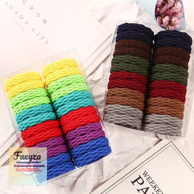 Karet rambut gelombang isi 48 pcs elastis