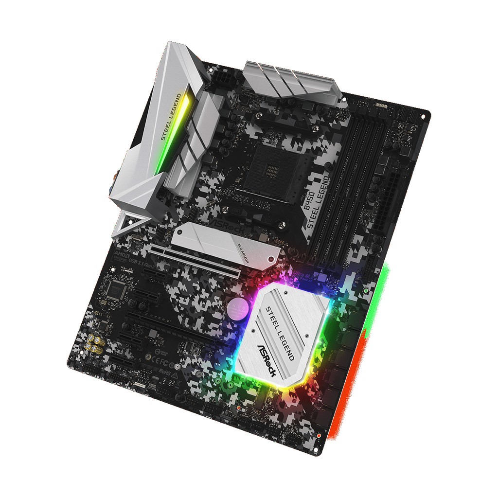 Asrock B450 STEEL LEGEND - Socket AM4 ATX Motherboard