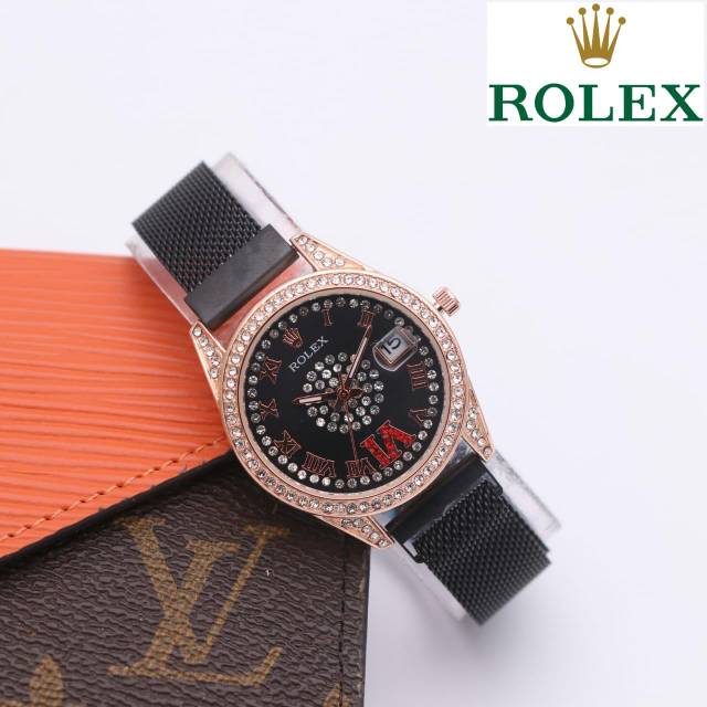 Jam tangan wanita premium Rolex magnet